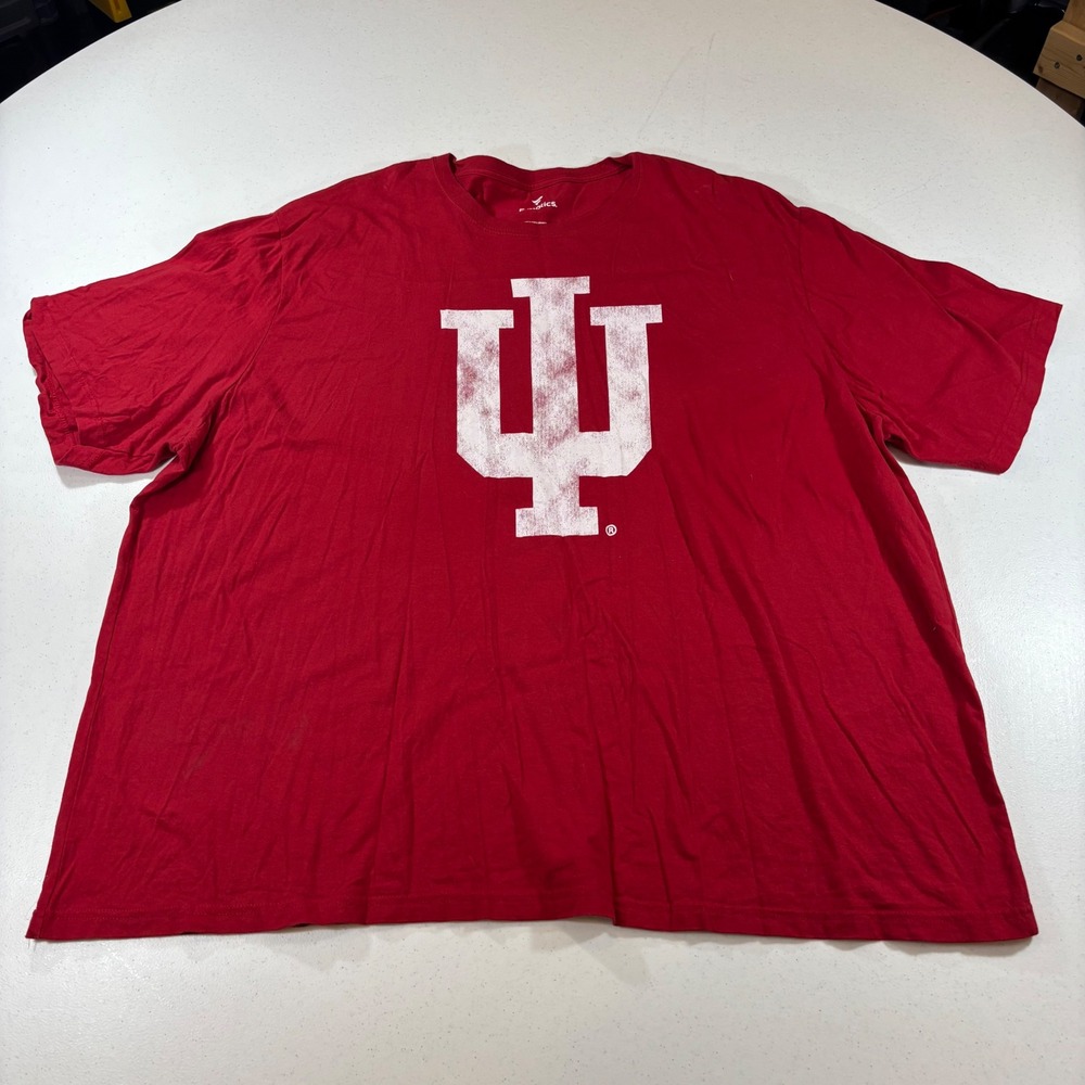Fanatics Indiana University Hoosiers Red Graphic T-Shirt Mens 4XB IU Logo